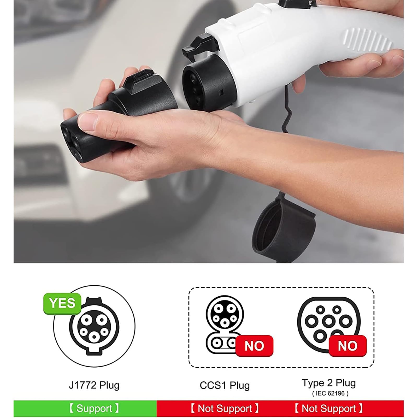 Amazon.com: J1772 to Tesla Adapter for Easy Charging, 60A/240V AC